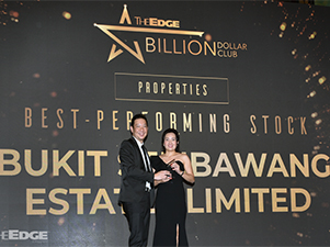 Bukit Sembawang clinches award for Best-Performing Stock at The Edge Billion Dollar Club 2019